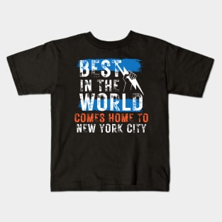 BEST IN THE WORLD COMES HOME TO NEW YORK CITY CM PUNK WWE Kids T-Shirt